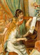 Pierre-Auguste Renoir Girls at the Piano, oil painting artist